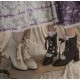 Modo Angelonia Flower Wall Short Boots(Leftovers/4 Colours/Full Payment Without Shipping)